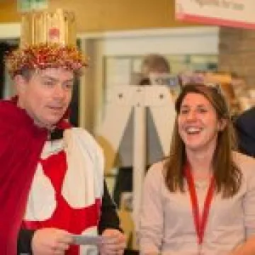 Emma receives her cheque