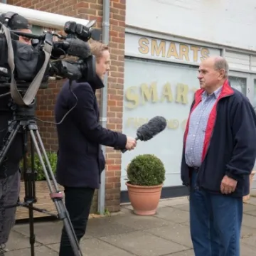 Haddenham resident interviewed by BBC South