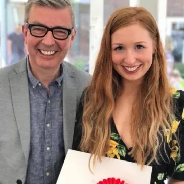 Winner Chelsie Spencer with GBBO Contestant Howard Middleton