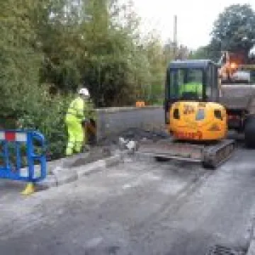 Traffic calming works