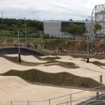 Cumbernauld Combo BMX Track side view