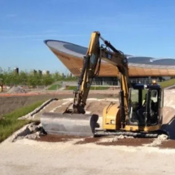 London 2012 Olympic BMX track building