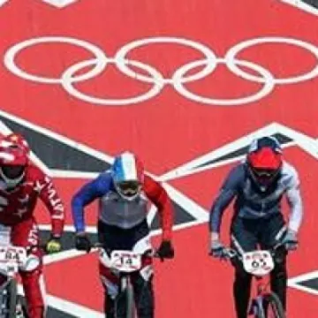 London 2012 Olympic BMX track bikers