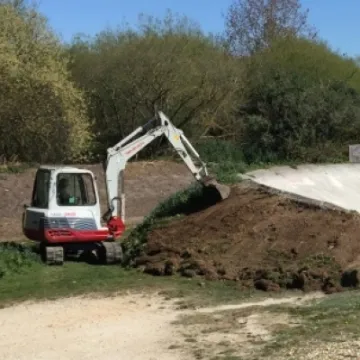 Bournemouth  BMX track digging