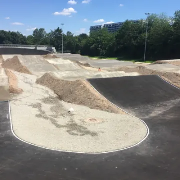 Stuttgart SX track berms under construction