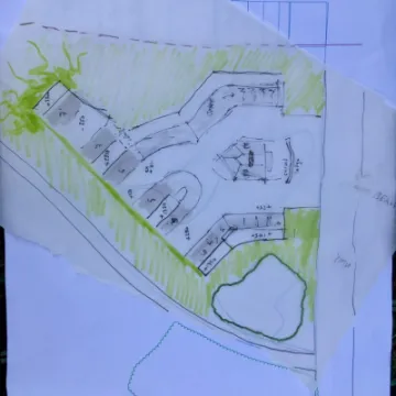 Skatepark sketch drawing