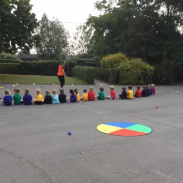 Amethyst Class in a PE lesson