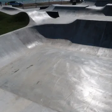 Eastbourne skatepark overview
