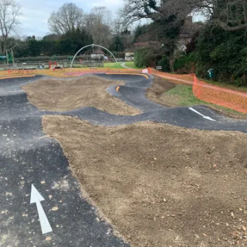 Bolney pump track rollers