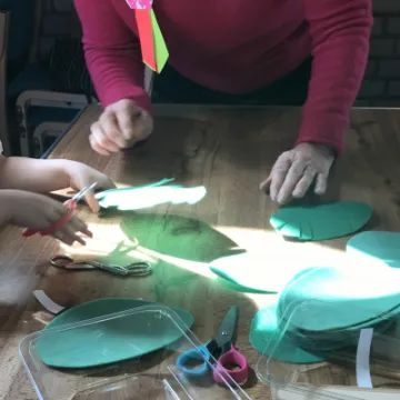 Making palm branches