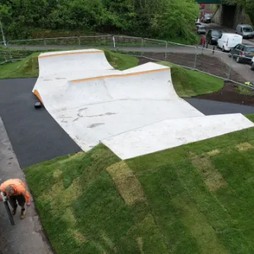 Overview of Padiham skatepark
