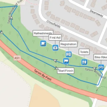 Route-Map Infant Run Route