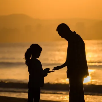 Fatherhood, nature, daughter
