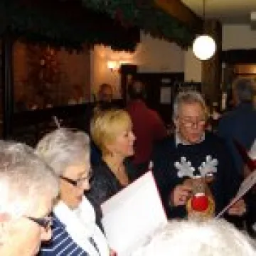 Christmas singalong with the Sing for Fun group