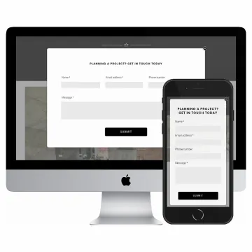 Desktop and mobile screenshots of the Baytree Construction website