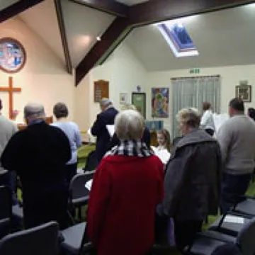 Church service in progress