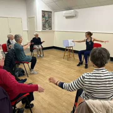 Dance movers seated