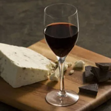 Wine cheese chocolate