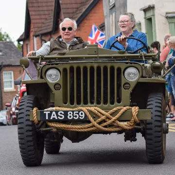 A Hotchkiss M201 Jeep in The V