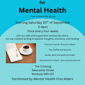 Creative Writing For Mental Health Poster