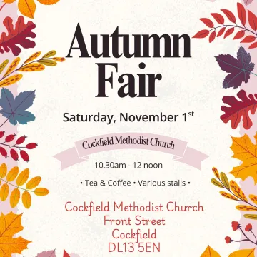 Cockfield Autumn Fair 01.11.2025