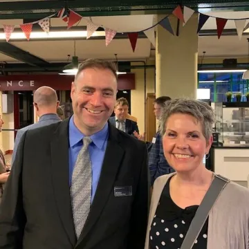 Teresa Rumble With Phil Atkins, Head of Site Works