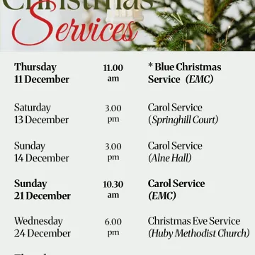 Christmas Services 2025 Poster