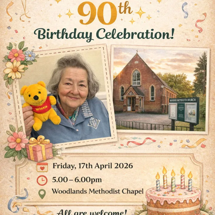 Winnie's 90th Birthday Celebration Invite