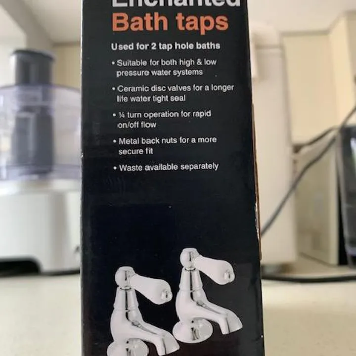 Unused chrome and brass bath taps – Items for sale