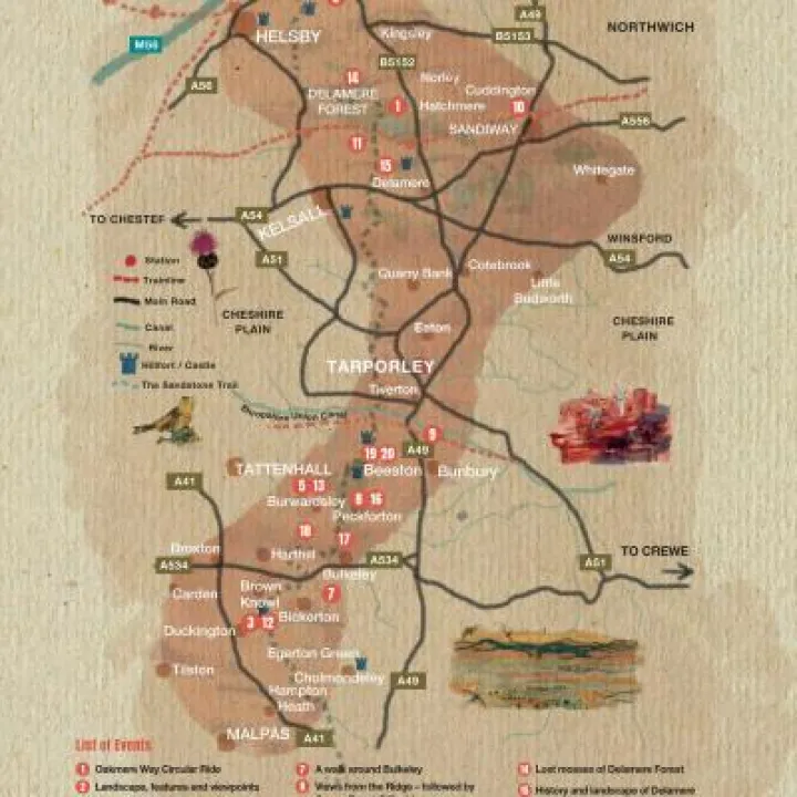 Walk and Ride Festival Map