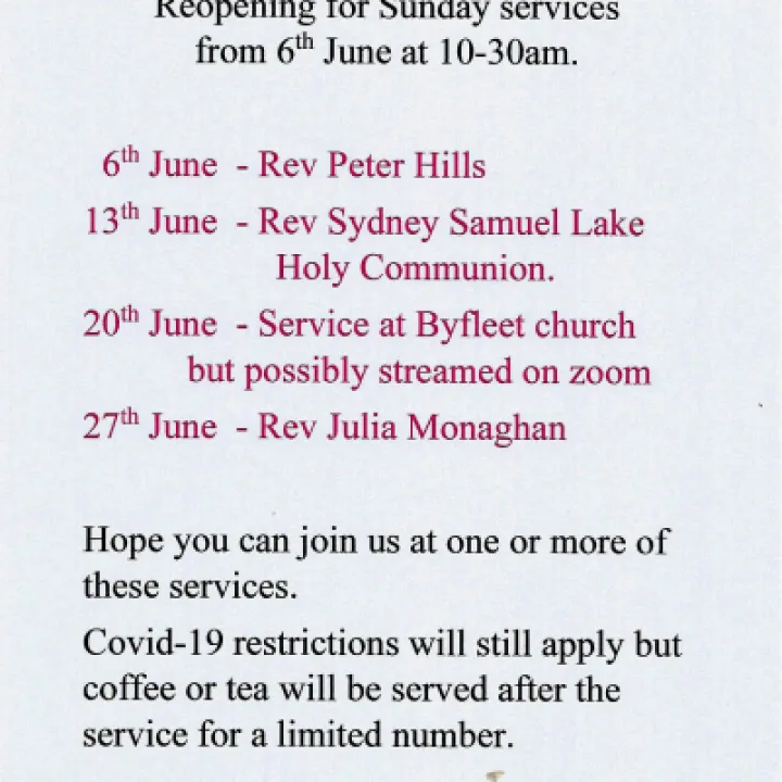 Services in June 2021