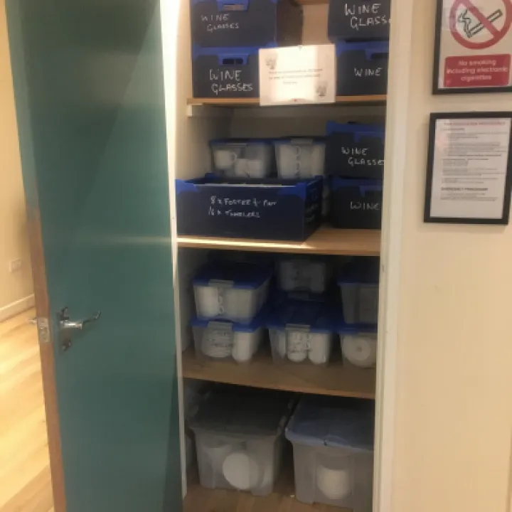 Storage in the Bar Area