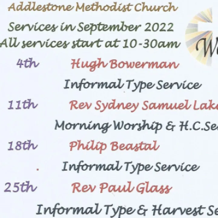 Services in September 2022 &ndash; informal note