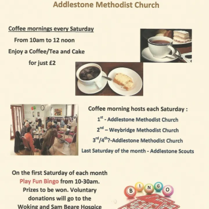 Saturday Coffee Mornings & Fun Bingo