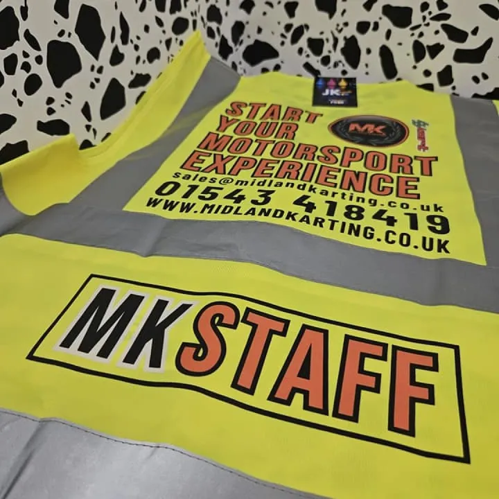 Midland Karting Hi-Vis With Dtf Printing