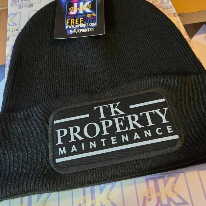Tk Property Maintenance Beanie Hat With Dtf Printi