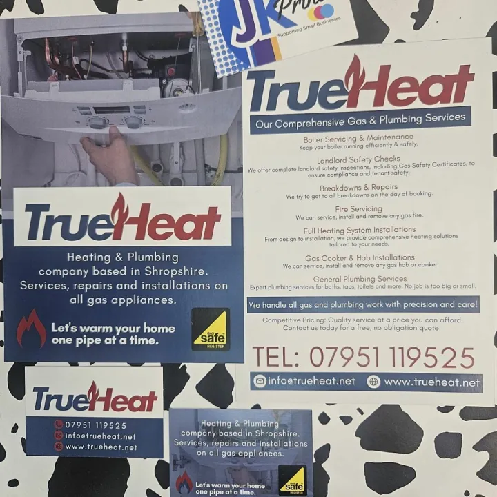 True Heat A5 Flyers 170gsm Silk and Business Cards