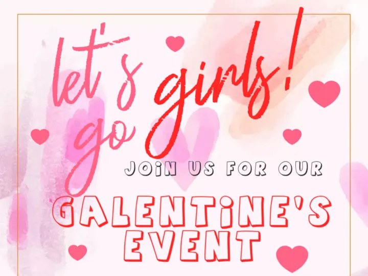 Lets Go Girls Galentines Day Invitation – Made Wit