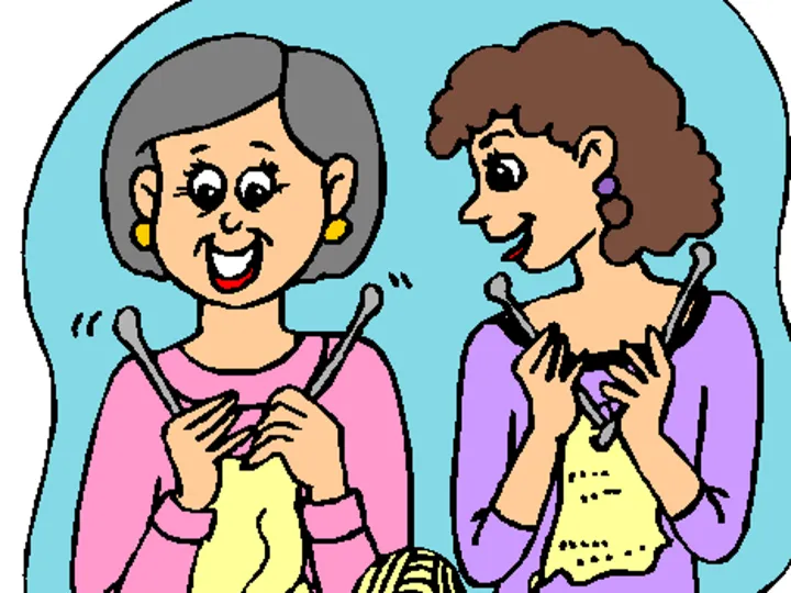 Women Knitting