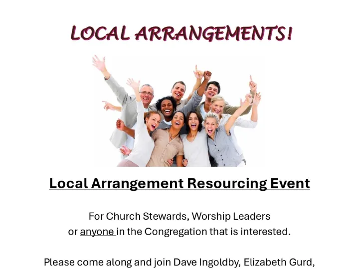 La Resourcing Event – Spring 2026 – Poster