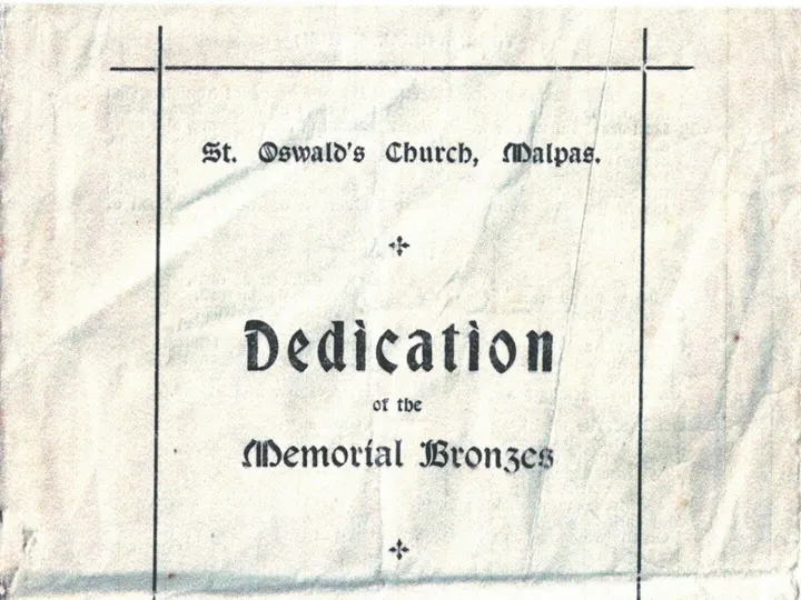 Dedication Service 1