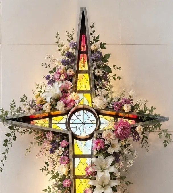Flower Cross Resized
