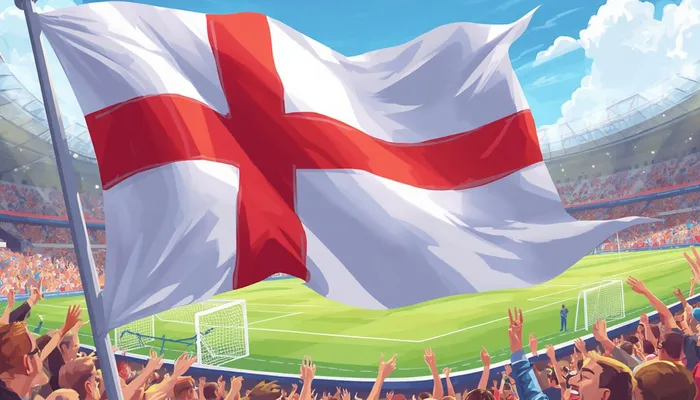 England Football Flag Cartoon (1)