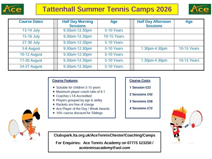 Tattenhall Online &ndash; Tattenhall Summer Holiday Cour