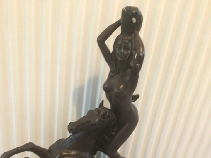 Items for sale &ndash; Sculpture like figure of nude lady on a horse &pound; 20