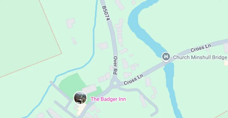 Map of Church Minshull