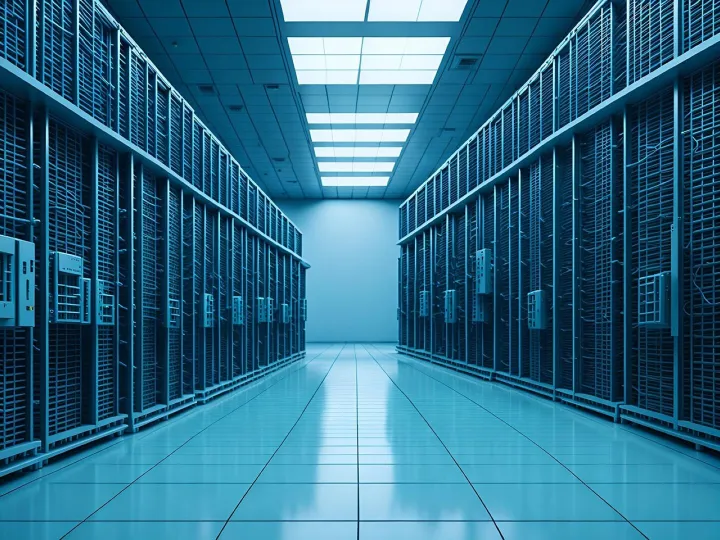 Ai generated, data centre, computer, server