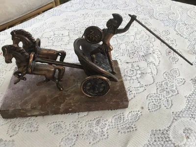 Items for sale &ndash; Metal Chariot and Soldier Sculpture &pound;10