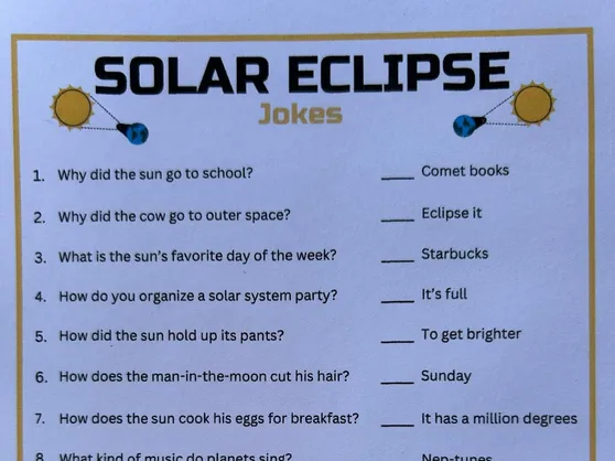 Solar Elipse Quiz