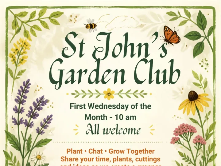St Johns Garden Club Poster